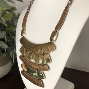 CHICO'S Statement Necklace Copper & Gold Colors